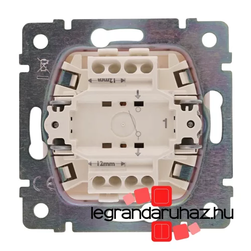 Legrand Valena egypólusú kapcsoló alumínium, Legrand 770101