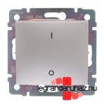 Legrand Valena kétpólusú kapcsoló alumínium, Legrand 770102