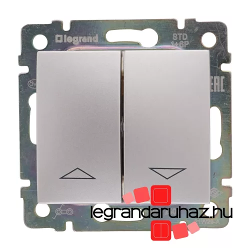 Legrand Valena redőnykapcsoló alumínium, Legrand 770104