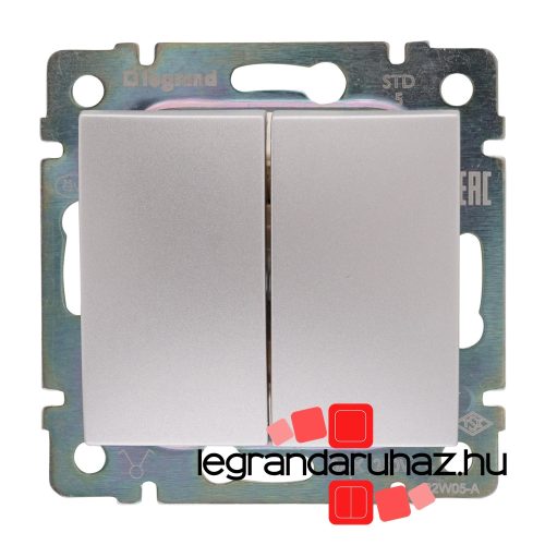 Legrand Valena csillárkapcsoló alumínium, Legrand 770105