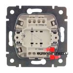 Legrand Valena váltókapcsoló alumínium, Legrand 770106