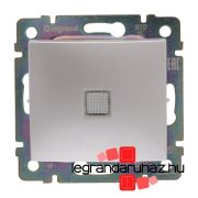   Legrand Valena váltókapcsoló jelzőfénnyel alumínium, Legrand 770126