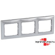  Legrand Valena hármas keret vízszintes, alumínium, Legrand 770153