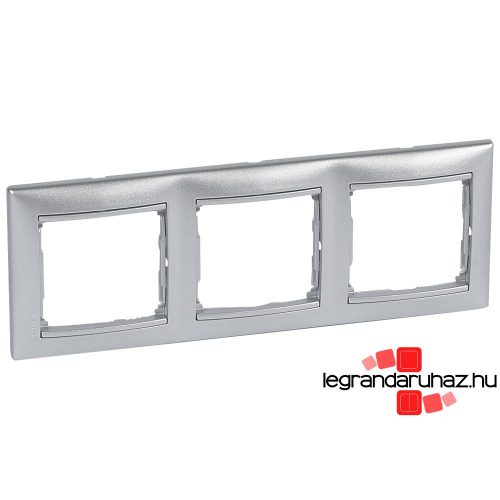 Legrand Valena hármas keret vízszintes, alumínium, Legrand 770153