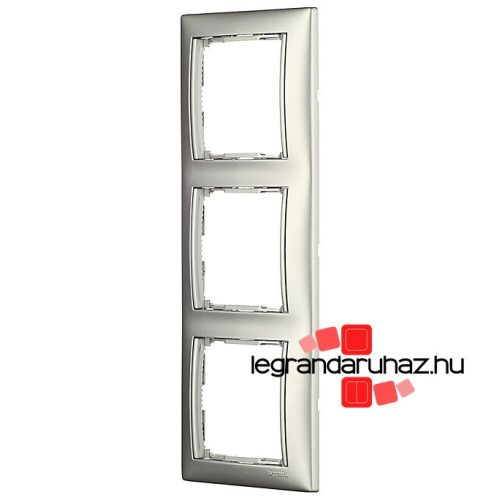 Legrand Valena hármas keret vízszintes, alumínium, Legrand 770153