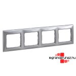 Legrand Valena négyes keret vízszintes, alumínium, Legrand 770154