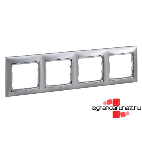 Legrand Valena négyes keret vízszintes, alumínium, Legrand 770154