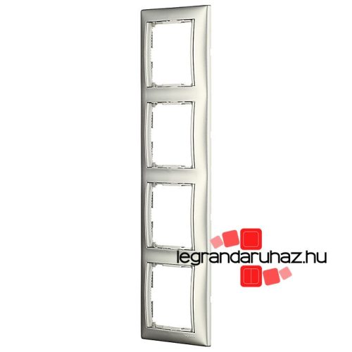 Legrand Valena négyes keret vízszintes, alumínium, Legrand 770154