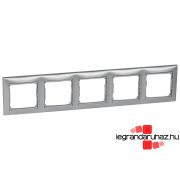   Legrand Valena ötös keret vízszintes, alumínium, Legrand 770155