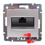 Legrand Valena 1xRJ45 LCS2 Cat.5e UTP informatikai csatlakozóaljzat, csavaros, alumínium, Legrand 770238