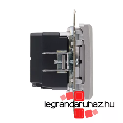Valena 2XUSB töltő aljzat, 1500 mA, alumínium, Legrand 770270