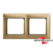   Legrand Valena keret kettős, vízszintes, matt arany, Legrand 770302