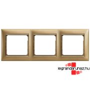   Legrand Valena keret hármas, vízszintes, matt arany, Legrand 770303