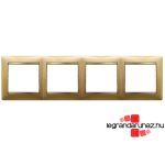 Legrand Valena keret négyes, matt arany, Legrand 770304