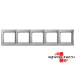 Legrand Valena keret ötös, alumetál, Legrand 770335