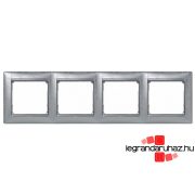   Legrand Valena keret négyes, alu négyzetmintás, Legrand 770344