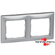   Legrand Valena kettős keret vízszintes Alumínium / Ezüst, Legrand 770352