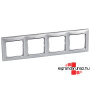   Legrand Valena négyes keret vízszintes Alumínium / Ezüst, Legrand 770354