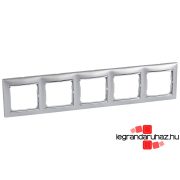   Legrand Valena ötös keret vízszintes Alumínium / Ezüst, Legrand 770355