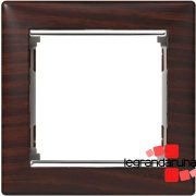   Legrand Valena egyes keret Wenge dekor / Ezüst, egyes keret, Legrand 770371