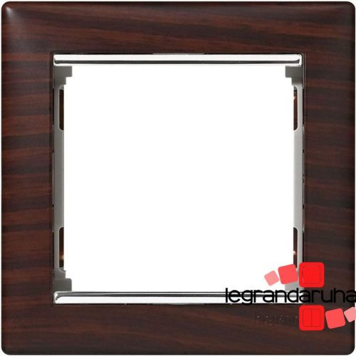 Legrand Valena egyes keret Wenge dekor / Ezüst, egyes keret, Legrand 770371