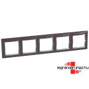   Legrand Valena ötös keret vízszintes Wenge dekor / Ezüst, Legrand 770375
