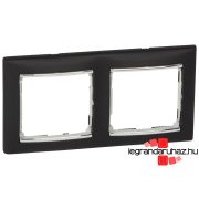   Legrand Valena kettős keret vízszintes Fekete / Ezüst, Legrand 770392
