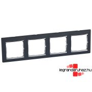   Legrand Valena négyes keret vízszintes Fekete / Ezüst, Legrand 770394