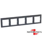   Legrand Valena ötös keret vízszintes Fekete / Ezüst, Legrand 770395