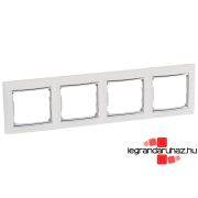   Legrand Valena négyes keret vízszintes Fehér / Ezüst, Legrand 770494