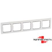   Legrand Valena ötös keret vízszintes Fehér / Ezüst, Legrand 770495
