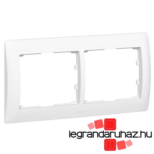 Legrand Galea Life keret kettes vízszintes, fehér, Legrand 771002