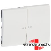   Legrand Galea Life kettős billentyű 2 fényjelzős, fehér, Legrand 771079