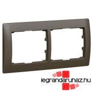   Legrand Galea Life keret kettes vízszintes, mélybronz, Legrand 771202