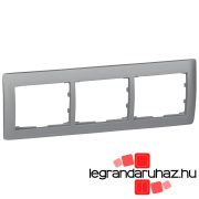  Legrand Galea Life keret hármas vízszintes, alumínium, Legrand 771303