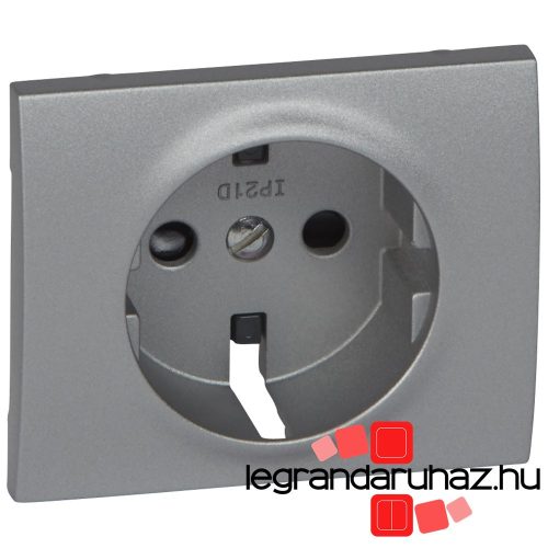 Legrand Galea Life 2P+F burkolat biztonsági zsaluval, alumínium, Legrand 771321