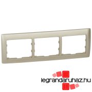   Legrand Galea Life keret hármas vízszintes, titánium, Legrand 771403