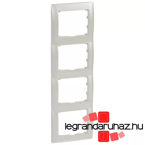 Legrand Galea Life keret négyes függőleges, gyöngyház, Legrand 771508