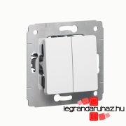   Legrand Cariva kettős váltókapcsoló keret nélkül fehér, Legrand 773608