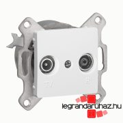   Legrand Cariva TV-RD aljzat átmenő 14 dB keret nélkül fehér, Legrand 773634