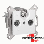   Legrand Cariva TV-RD-SAT aljzat végzáró 14dB keret nélkül fehér, Legrand 773637