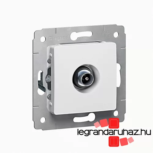 Legrand Cariva TV aljzat végzáró 1,5dB keret nélkül fehér, Legrand 773678