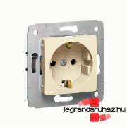   Legrand Cariva 2P+F csatlakozóaljzat gyermekvédelem bézs, Legrand 773721