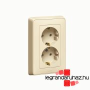   Legrand Cariva 2X2P+F csatlakozóaljzat bézs, Legrand 773727