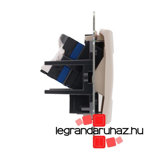 Legrand Valena 2XRJ45 LCS2 Cat.6 UTP informatikai csatlakozóaljzat, csavaros, elefántcsont, Legrand 774143