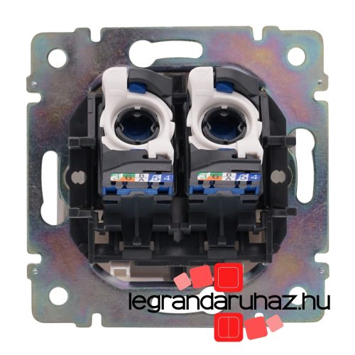 Legrand Valena 2XRJ45 LCS2 Cat.6 UTP informatikai csatlakozóaljzat, csavaros, elefántcsont, Legrand 774143