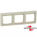 Legrand Valena hármas keret vízszintes Elefántcsont / Arany, Legrand 774153