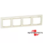 Legrand Valena négyes keret vízszintes Elefántcsont / Arany, Legrand 774154