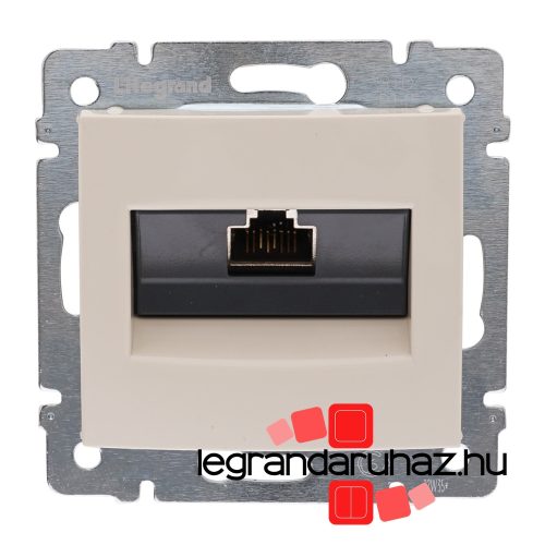Legrand Valena RJ45 informatikai csatlakozóaljzat Cat.6A STP, elefántcsont, Legrand 774172