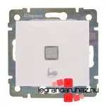 Legrand Valena egypólusú nyomó csengőjellel, jelzőfénnyel, 250V, fehér, Legrand 774215